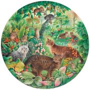 Puzzle Grafika Redondo Gatos Tabby na Selva, 501 peças