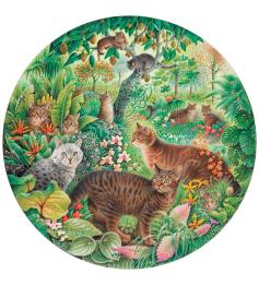 Puzzle Grafika Redondo Gatos Tabby na Selva, 501 peças
