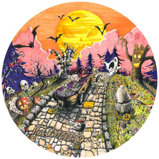 Puzzle Grafika Redondo Halloween de 501 Peças