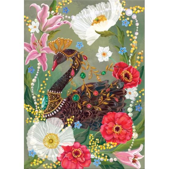 Puzzle Grafika Cisne Negro E Pérolas de 500 Peças