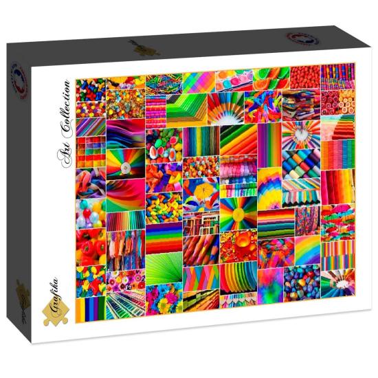 Puzzle Grafika Colagem de Cores de 2000 Pçs Puzzle Grafika Colagem de Cores de 2000 Pçs
