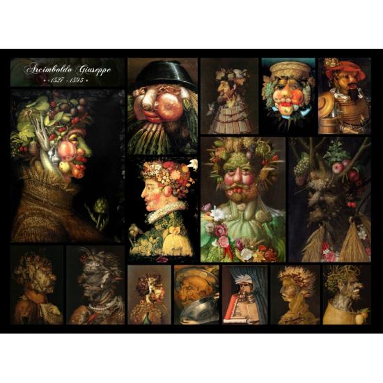 Puzzle Grafika Colagem de Giuseppe Arcimboldo de 2000 Peças