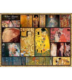 Puzzle Grafika Colagem de Gustav Klimt de 2000 Peças