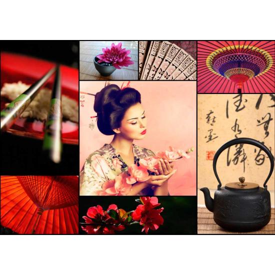 Colagem de Puzzle Grafika do Japão de 1000 peças