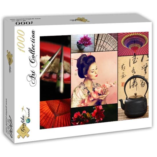 Colagem de Puzzle Grafika do Japão de 1000 peças