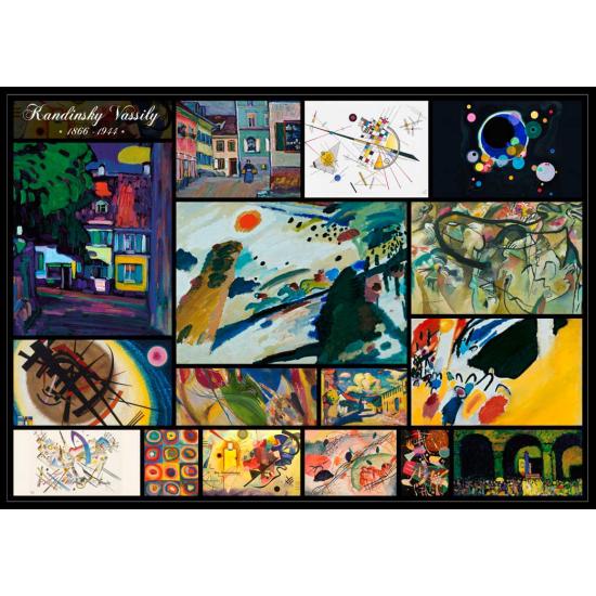 Colagem de Puzzle Grafika de Wassily Kandinsky de 1000 pe