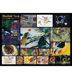 Puzzle Grafika Colagem de Wassily Kandinsky de 2000 Peças