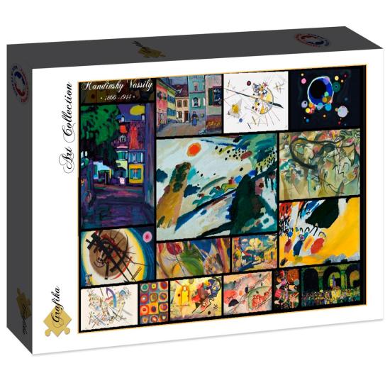 Puzzle Grafika Colagem de Wassily Kandinsky de 2000 Peças