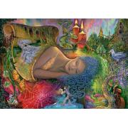 Puzzle Grafika Collage Dreaming em cores de 1500 peças