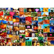 Puzzle Grafika Colagem Zen de 1500 Peças