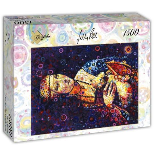 Puzzle Grafika Lady com Arminho (Da Vinci) de 1500 Peças