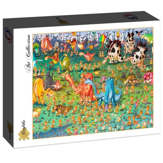 Puzzle Grafika Dinossauros de 2000 Pçs