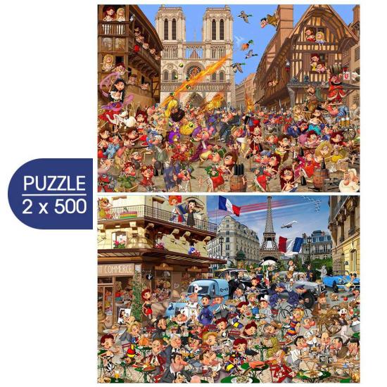 Puzzle Grafika A Arte De François Ruyer de 2x500 Peças