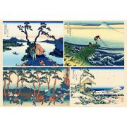 Puzzle Grafika A Arte de Hokusai de 1000 Peças