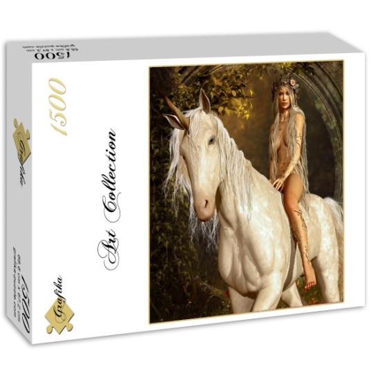 Puzzle Grafika A Fada e o Unicórnio 1500 Peças