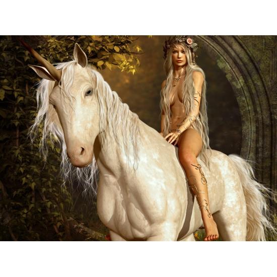 Puzzle Grafika A Fada e o Unicórnio 2000 Peças