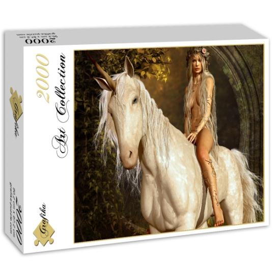 Puzzle Grafika A Fada e o Unicórnio 2000 Peças