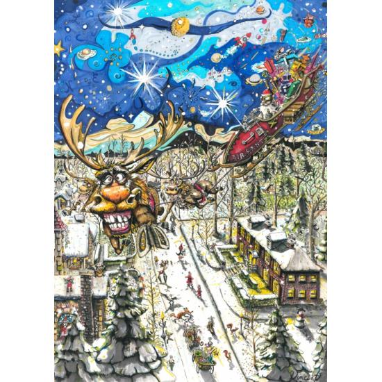 Puzzle Grafika Passeio Do Papai Noel 1000 Pçs