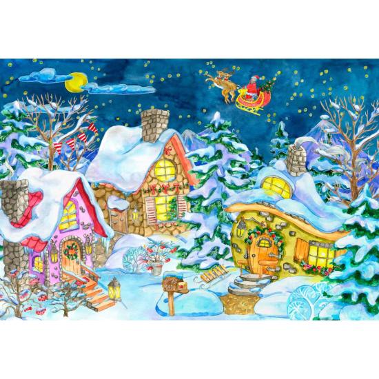 Puzzle Grafika Trilha Do Papai Noel 1000 Pçs