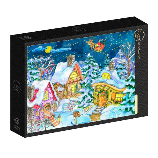 Puzzle Grafika Trilha Do Papai Noel 1000 Pçs