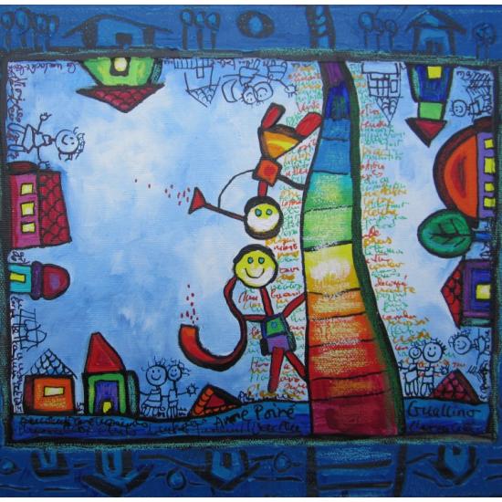 Puzzle Grafika Echelle Jouant Crescendo 1000 Peças