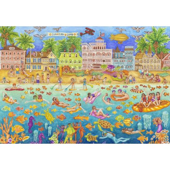 Puzzle Grafika Festa de Natação Tropical 1000 Peças Puzzle Grafika Festa de Natação Tropical 1000 Peças