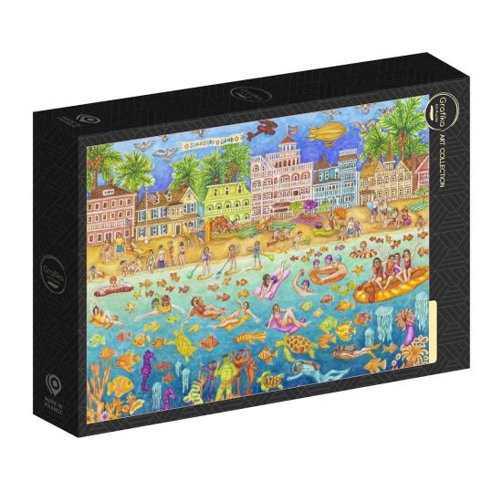 Puzzle Grafika Festa de Natação Tropical 1000 Peças Puzzle Grafika Festa de Natação Tropical 1000 Peças