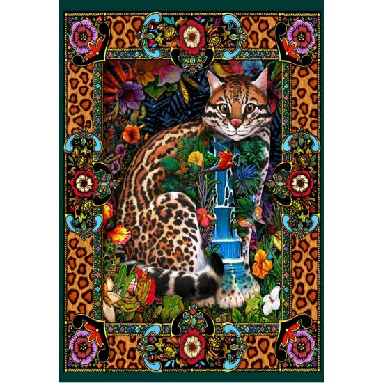 Puzzle Grafika Gato Tropical de 1000 Peças