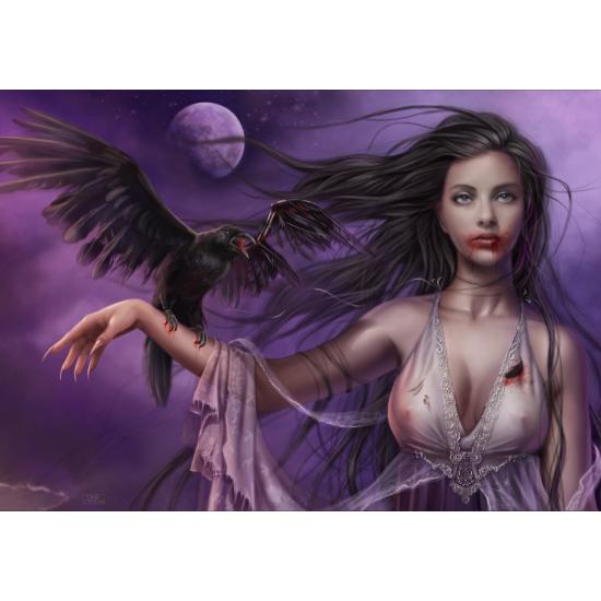 Puzzle Grafika Scream in the Moonlight of 1000 Pieces