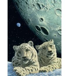 Puzzle Grafika Den of the Snow Leopard 1000 peças