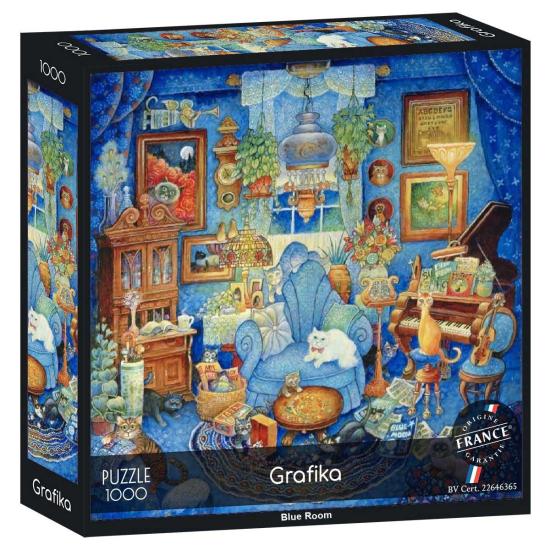 Puzzle Grafika Quarto Azul 1000 Peças