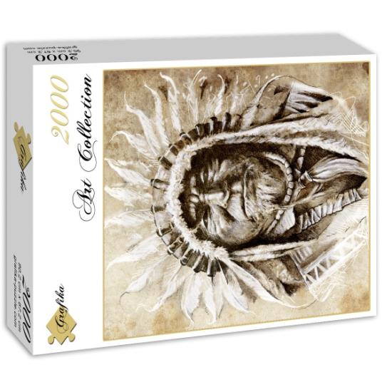 Puzzle Grafika Indian Chief de 2000 peças