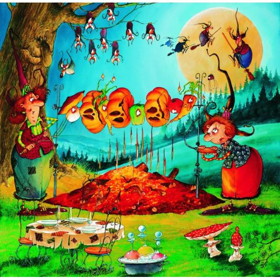 Puzzle Grafika The Witch's Barbecue 1000 peças