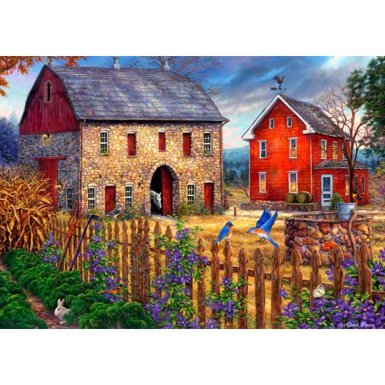 Puzzle Grafika A Canção dos Pássaros Azuis 1000 Peças