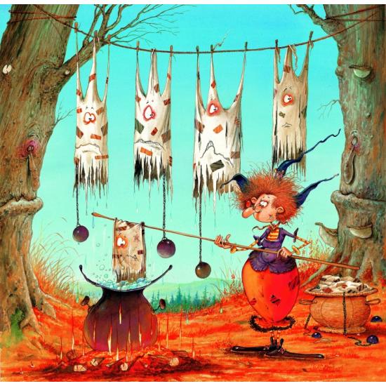 Puzzle Grafika The Witch's Laundry 1000 peças Puzzle Grafika The Witch's Laundry 1000 peças