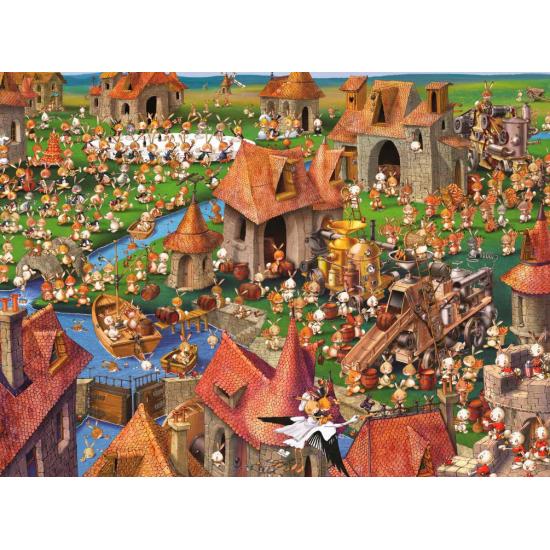 Puzzle Grafika Coelhos de 2000 Pçs