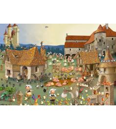 Puzzle Grafika A Fazenda e o Castelo de 1000 Peças