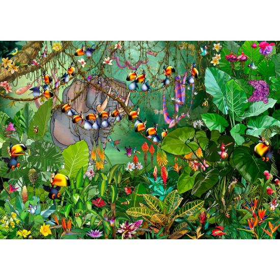 Puzzle Grafika The Jungle of 1000 Pieces