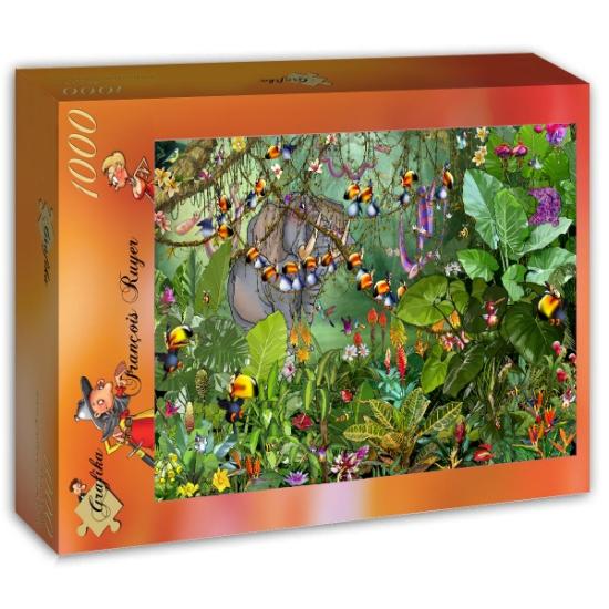Puzzle Grafika The Jungle of 1000 Pieces