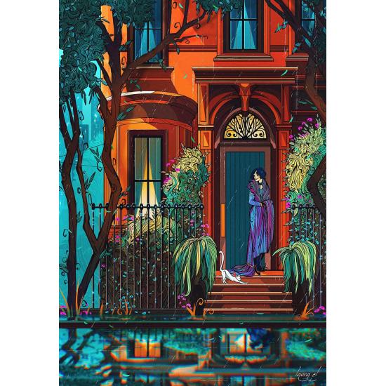 Puzzle Grafika Madame Kat de 1000 Peças