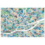 Puzzle Grafika Mapa De Nantes 1000 Peças