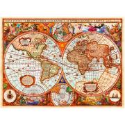 Mapa Puzzle Grafika do Mundo Antigo de 3000 Peças