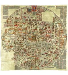 Puzzle Grafika World Map de Ebstorf 1000 Peças