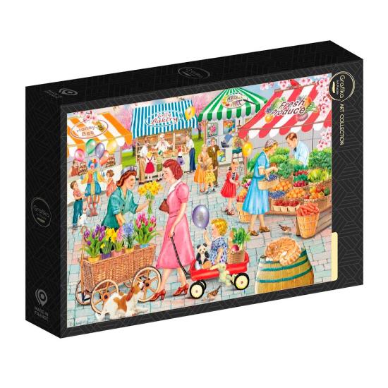 Puzzle Grafika Mercado De Primavera De Smallburg de 1000 Pçs