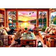 Puzzle Grafika Enquanto Eles Estão Pescando de 1000 Peças