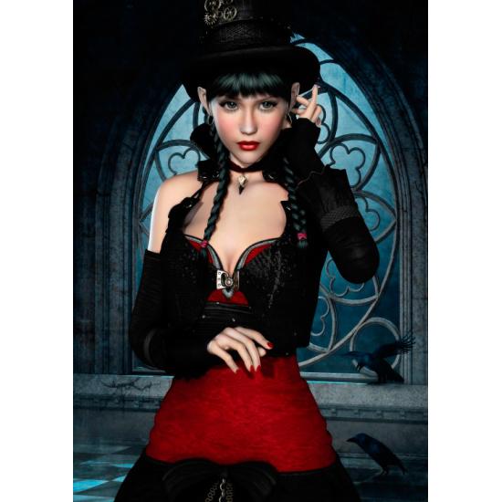 Puzzle Grafika Gothic Woman 1000 peças Puzzle Grafika Gothic Woman 1000 peças