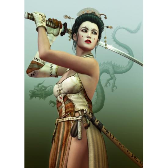 Puzzle Grafika Samurai Woman 1000 Peças