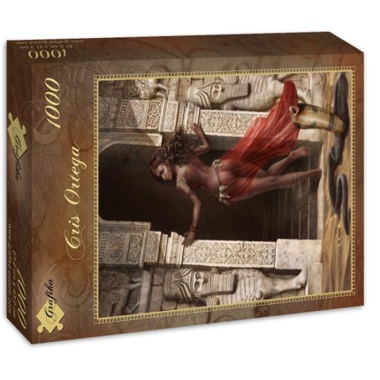 Puzzle Grafika Portas do Templo de 1000 Peças