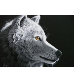 Puzzle Grafika Wolf Face in the Moonlight 1000 peças