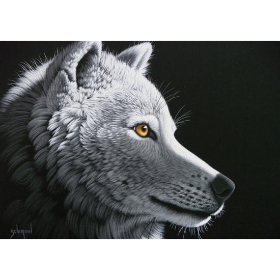 Puzzle Grafika Wolf Face in the Moonlight 1000 peças Puzzle Grafika Wolf Face in the Moonlight 1000 peças